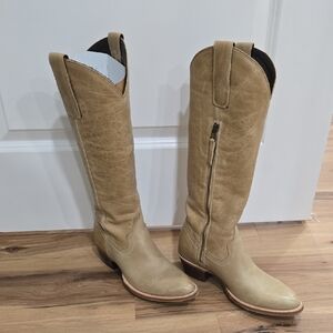 Lane Tan Leather Women's Boots
